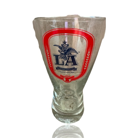 Anheuser Busch LA Beer Glass from 1984: Set of 2: Pilsner Glass: Collectible - Picture 3 of 5